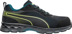 Puma Safety Black/Lime Womens Leather Fuse Knit 2.0 CT Oxford Work Shoes Asics.com Tennis Shoes