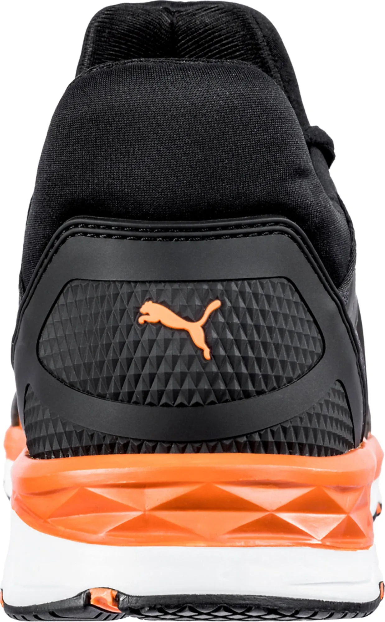 Puma Safety Black/Orange Mens Nylon Rush 2.0 Low SD CT Oxford Work Shoes Asics Volley Shoes