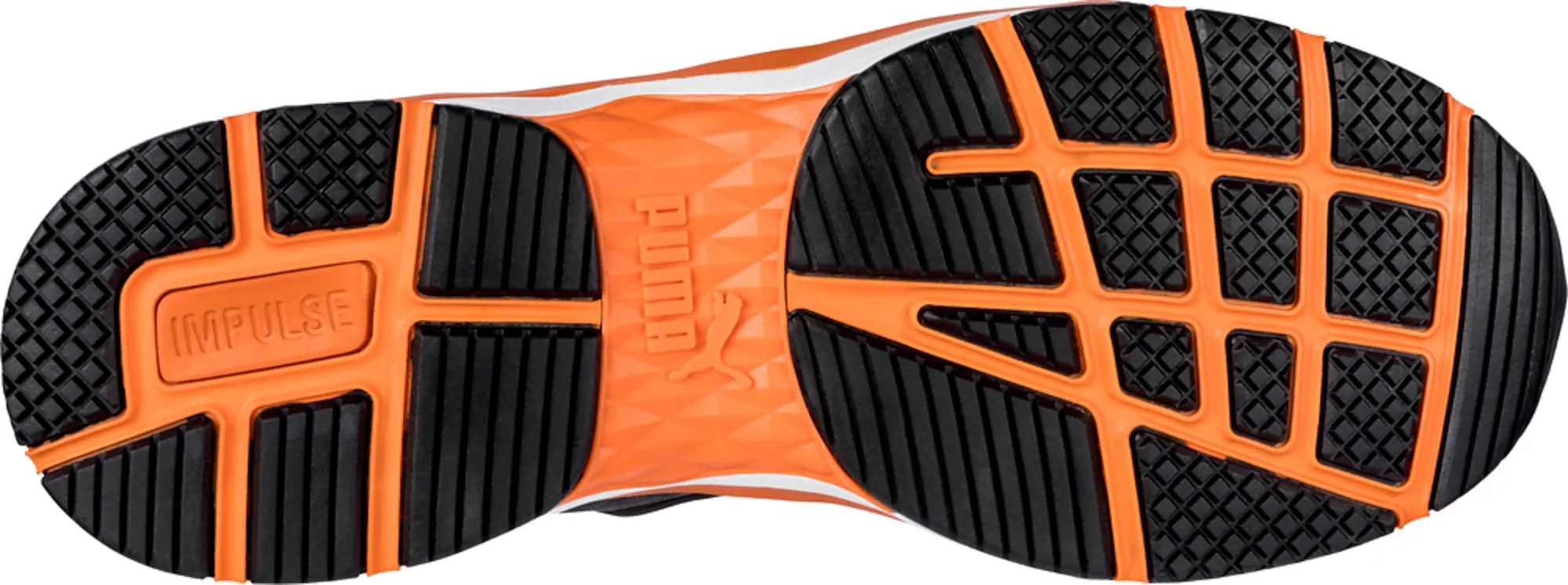 Asics Shoes Quantum 180 Puma Safety Black/Orange Mens Nylon Rush 2.0 Low SD CT Oxford Work Shoes