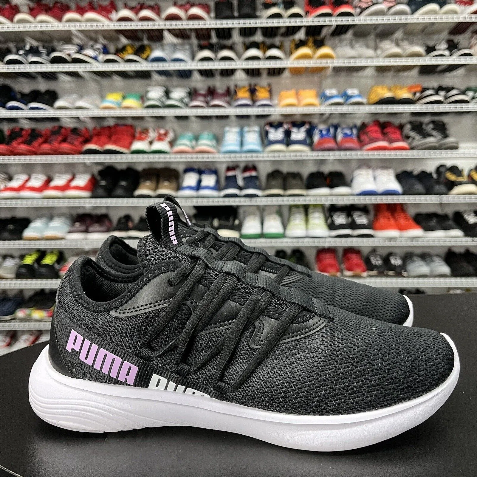 Puma Star Vital Black Running Shoes Sneakers 378243-05 Womens Size US 8.5 Asics Nimbus 27 Running Shoes