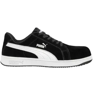 Puma Magnify Nitro 3 Running Shoes Puma Women's 640115 Iconic Suede Low Black White Composite Safety Toe Metal Free Work Shoes