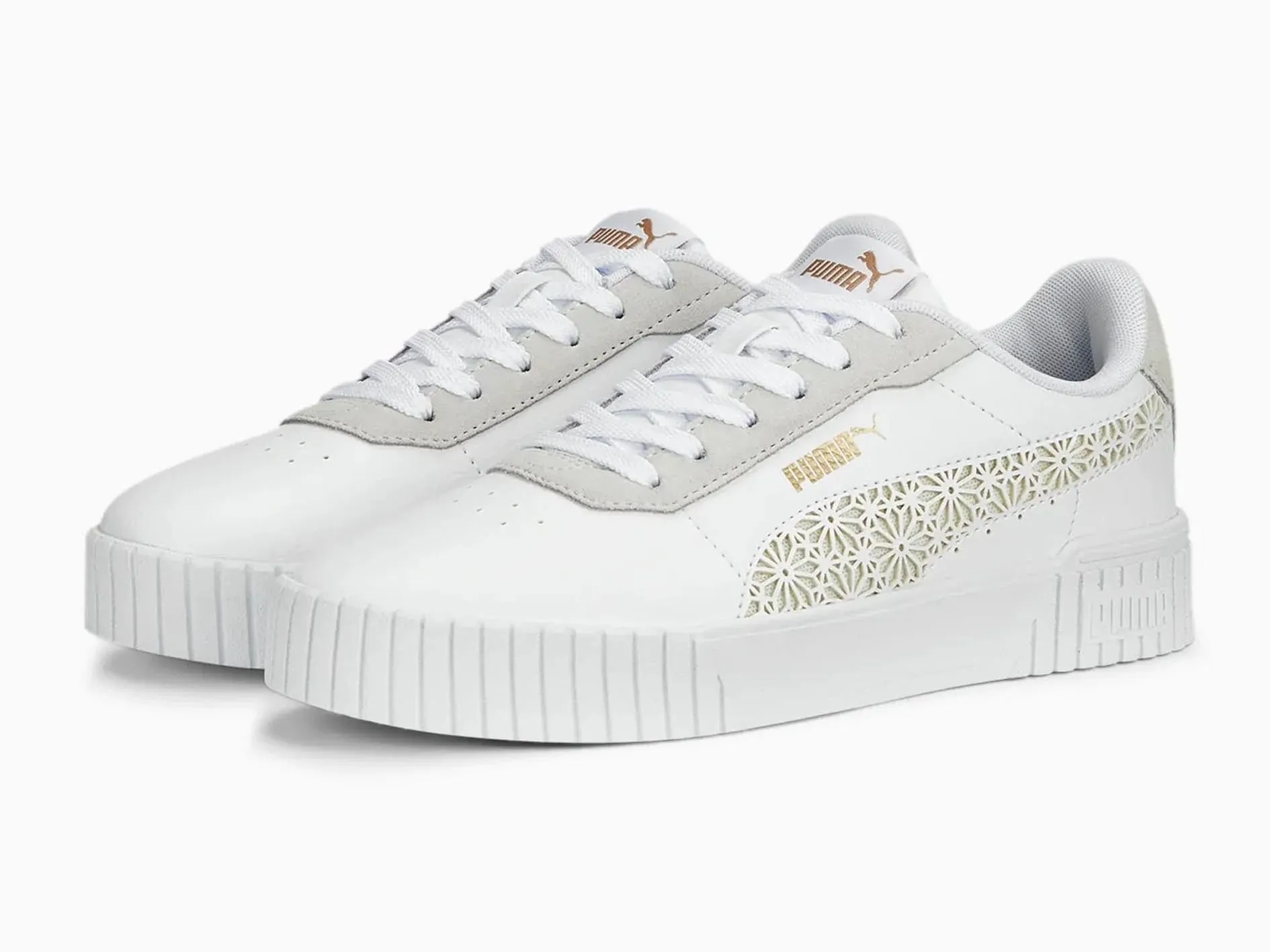 New Asics Volleyball Shoes Puma Womens Carina 2.0 Laser Cut <br> 389389 01