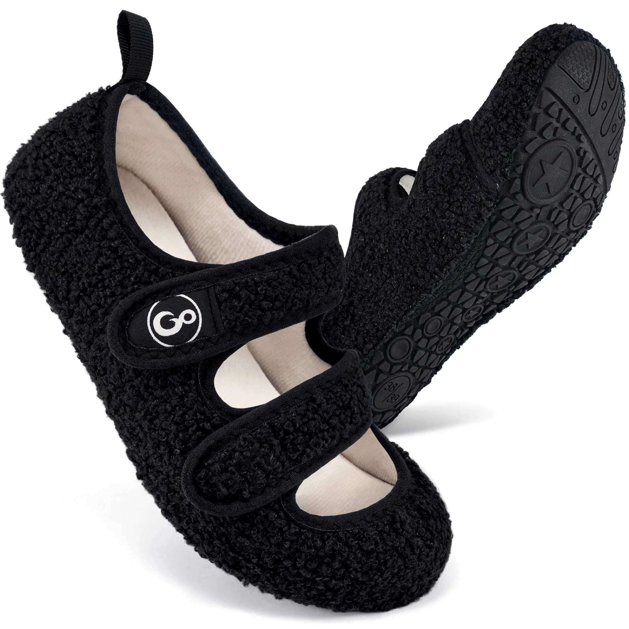 Shoes Slippers HARENC Womens Slippers Soft House Slippers Warm Fuzzy House Shoes Slipper Socks