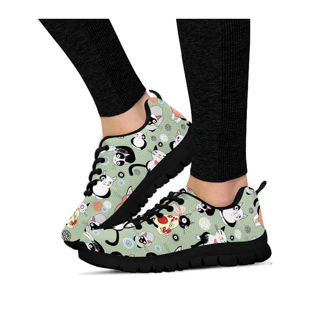 Lanvin Sneakers Sweet Happy Cats Women's Athletic Sneakers