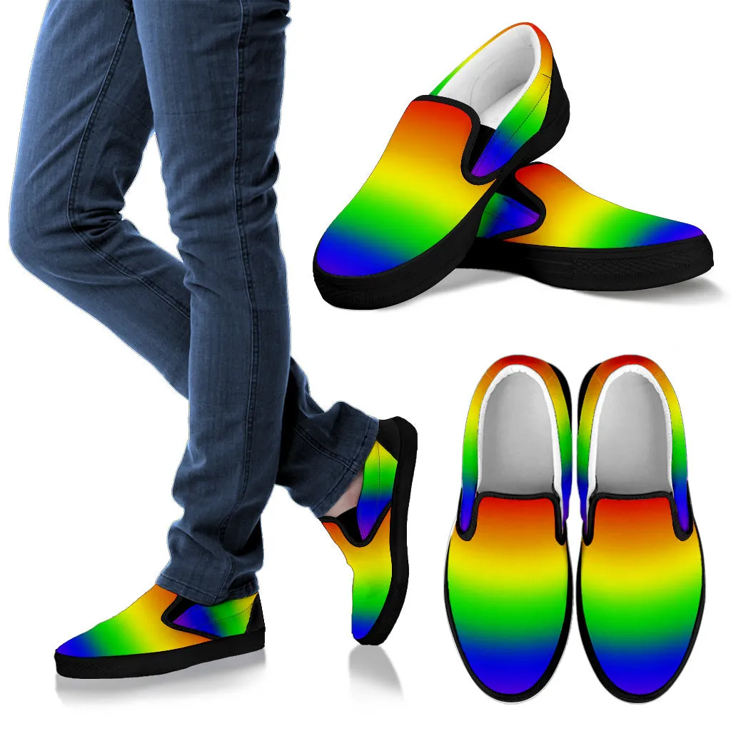 Rainbow Women's Slip Ons Slip On Golf Shoes