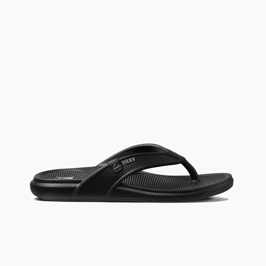 Leather Reef Sandals Reef Men's Oasis Flips- Black