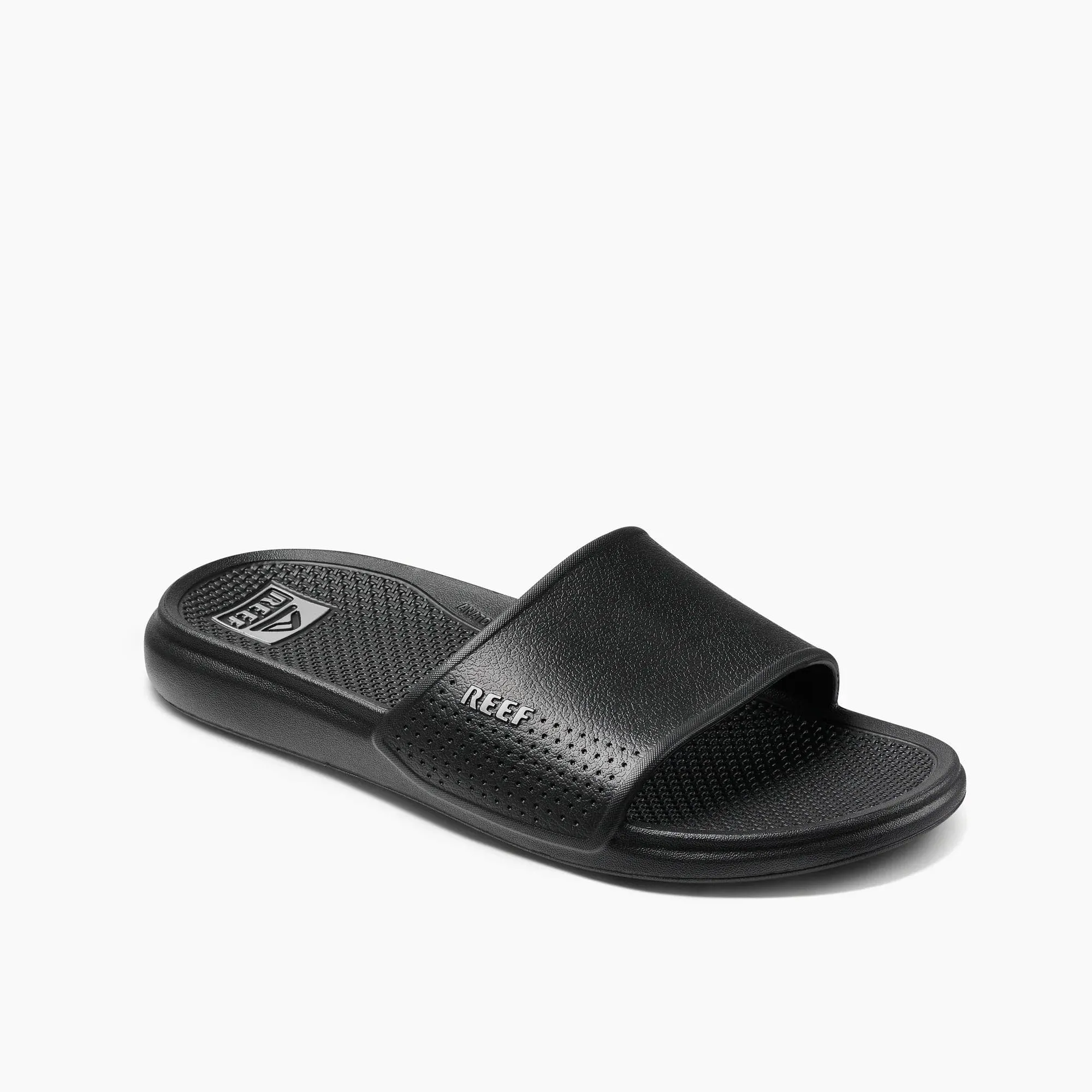 Flowery Sandals Reef Men's Oasis Slide Sandals- Black