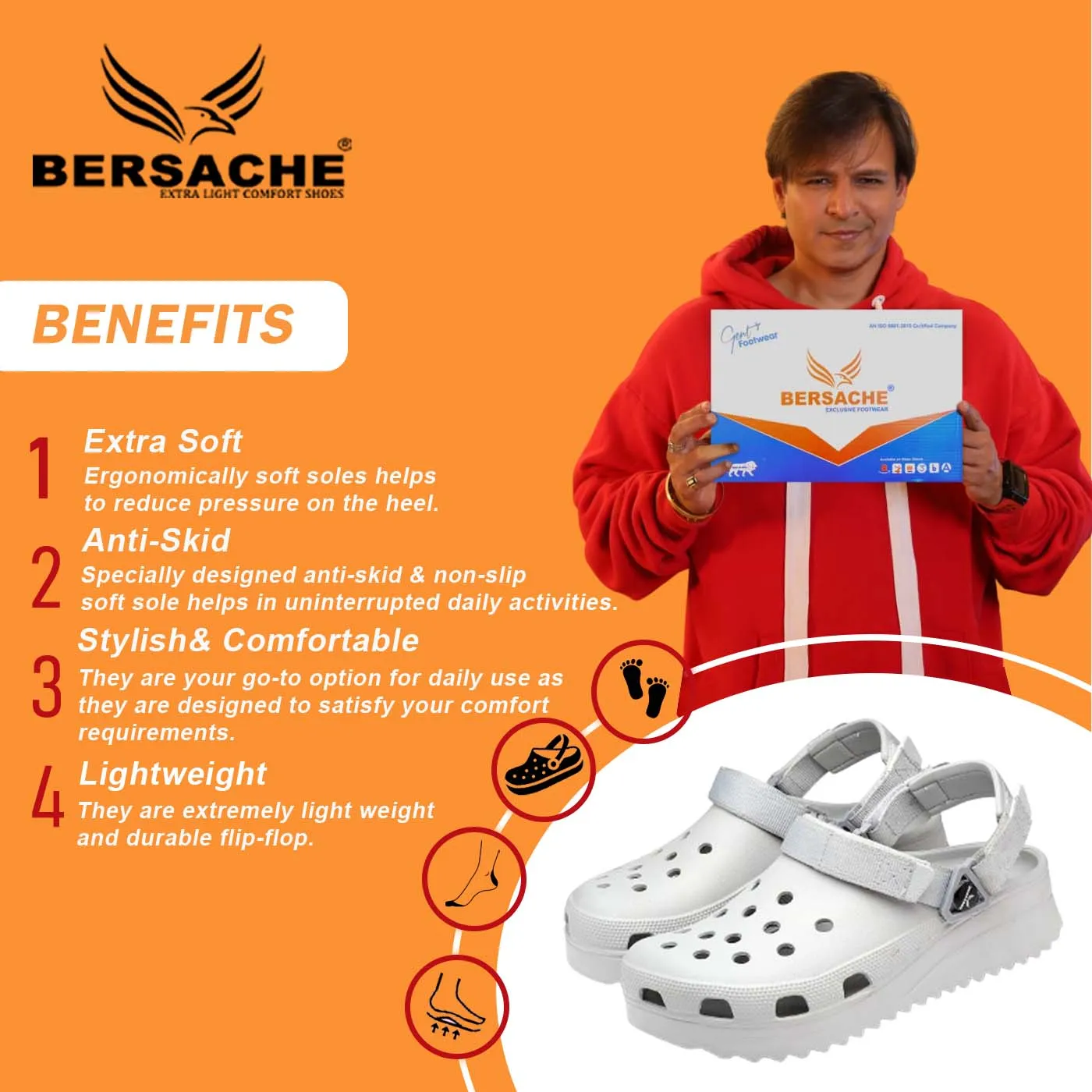 Bersache Extra Soft Classic Casual with  Regular wear with Ultra Soft & Flexibility Technology Flip Flop for Men's & Boy's (6136-Gray) Wash Bombas Slippers