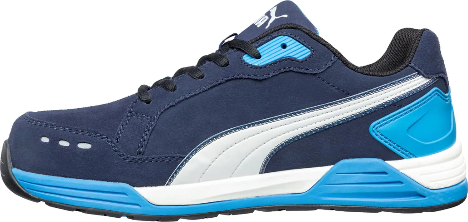 Puma Safety Blue Mens Textile Airtwist Low CT Oxford Work Shoes Asics Olympic Running Shoes