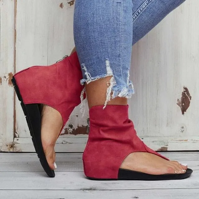 Bottom Shoes Flats 2020 New Gladiator Sandals Women Summer Fringe Flower Wedges Shoes High Quality Roman Sandals Beach Clip Toe Flip Flop Sandals