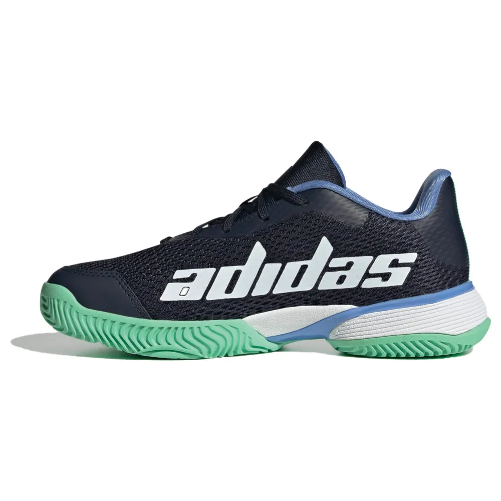 adidas Barricade Tennis Shoes (Junior) - Legend Ink/Cloud White/Blue Fusion Adidas Velosamba Cycling Shoes