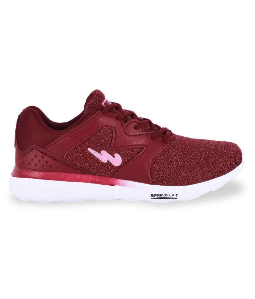 ROSE Red Women's Running Shoes Interact Run Road Running Shoes