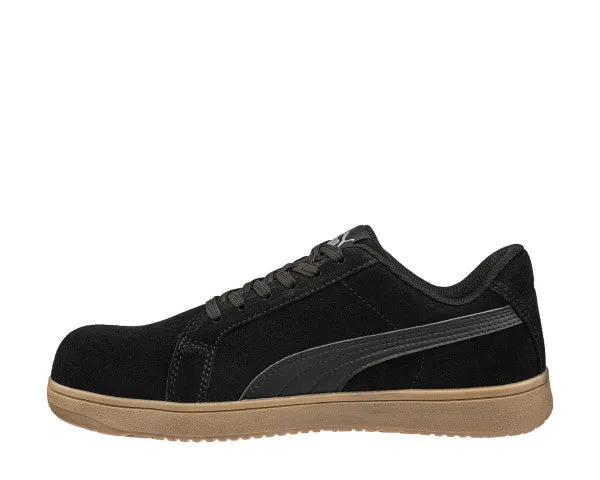 Asics Shoes For Sever's Disease Puma Men's 640325 Iconic Black/Gum Suede Low Composite Safety Toe Metal Free Work Shoes