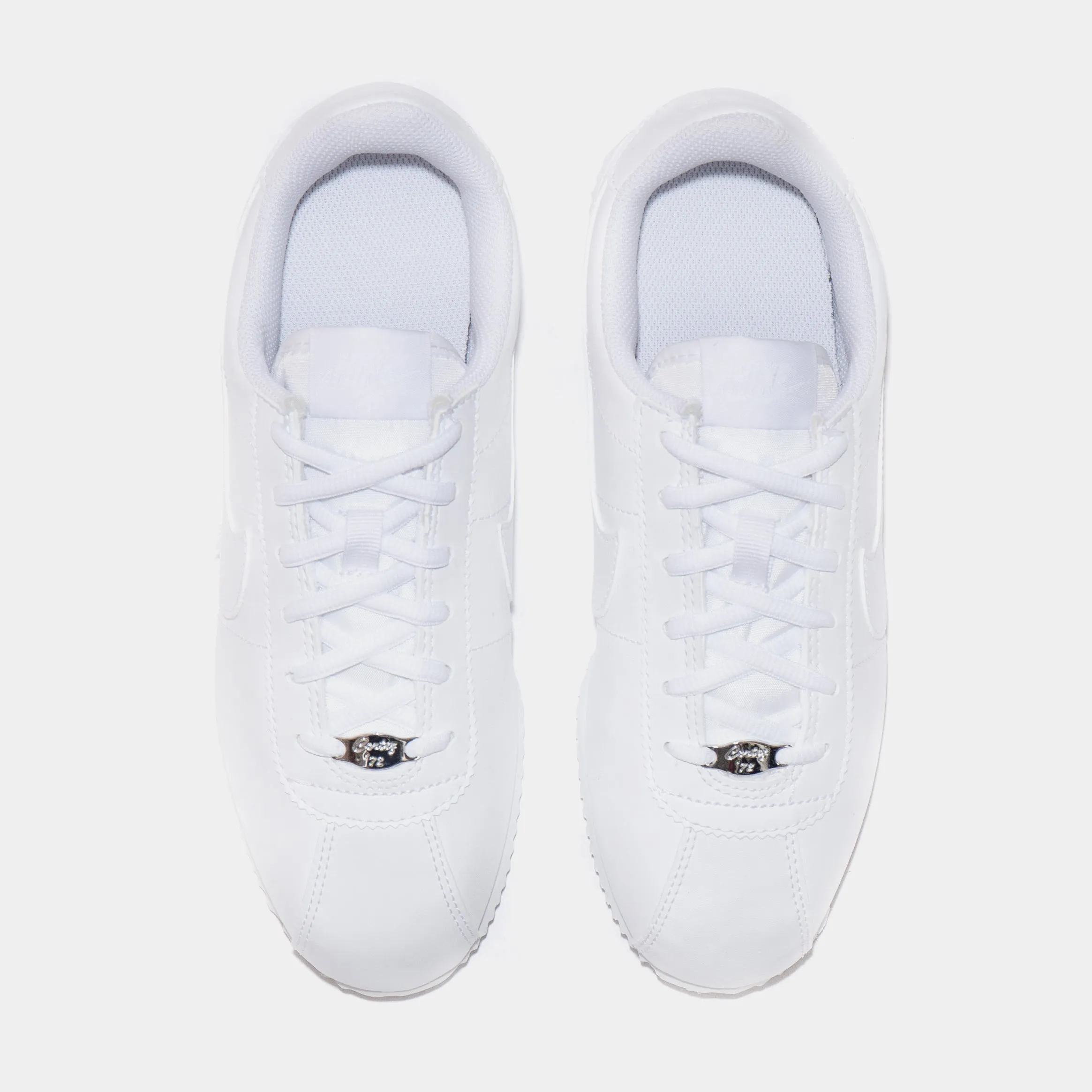 Cortez Basic Triple White Grade School Lifestyle Shoes (White) Arch Support Shoes Asics