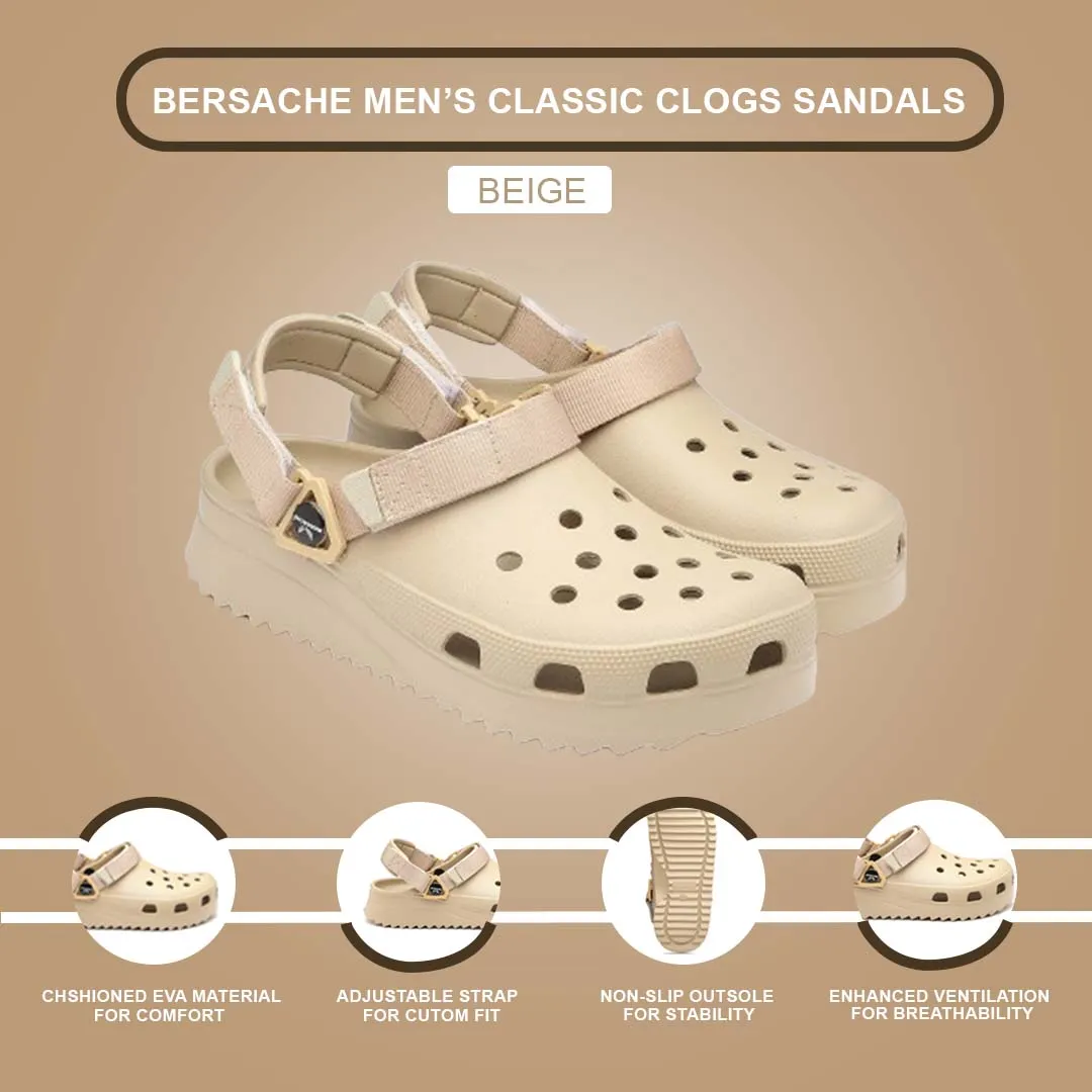 Prison Slippers Bersache Extra Soft Classic Casual with  Regular wear with Ultra Soft & Flexibility Technology Flip Flop for Men's & Boy's (6135-Beige)