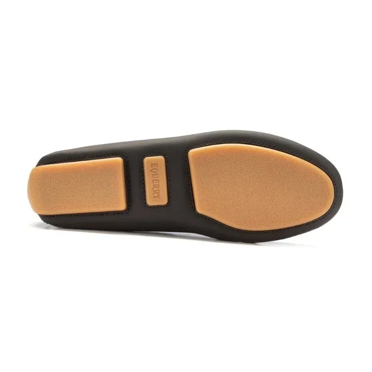 Foot Loafers 2600 - Black with Beige Sole Sahara Leather Soft Loafer for Girl/Teen/Women by London Kids