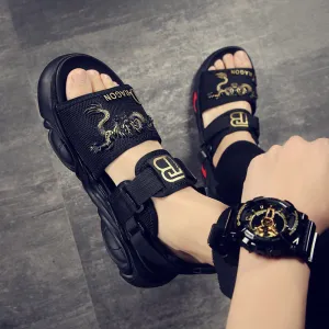 Men Beach Shoes Men's Shoes Breathable Sandals Men's Outdoor Acupressure Sandals