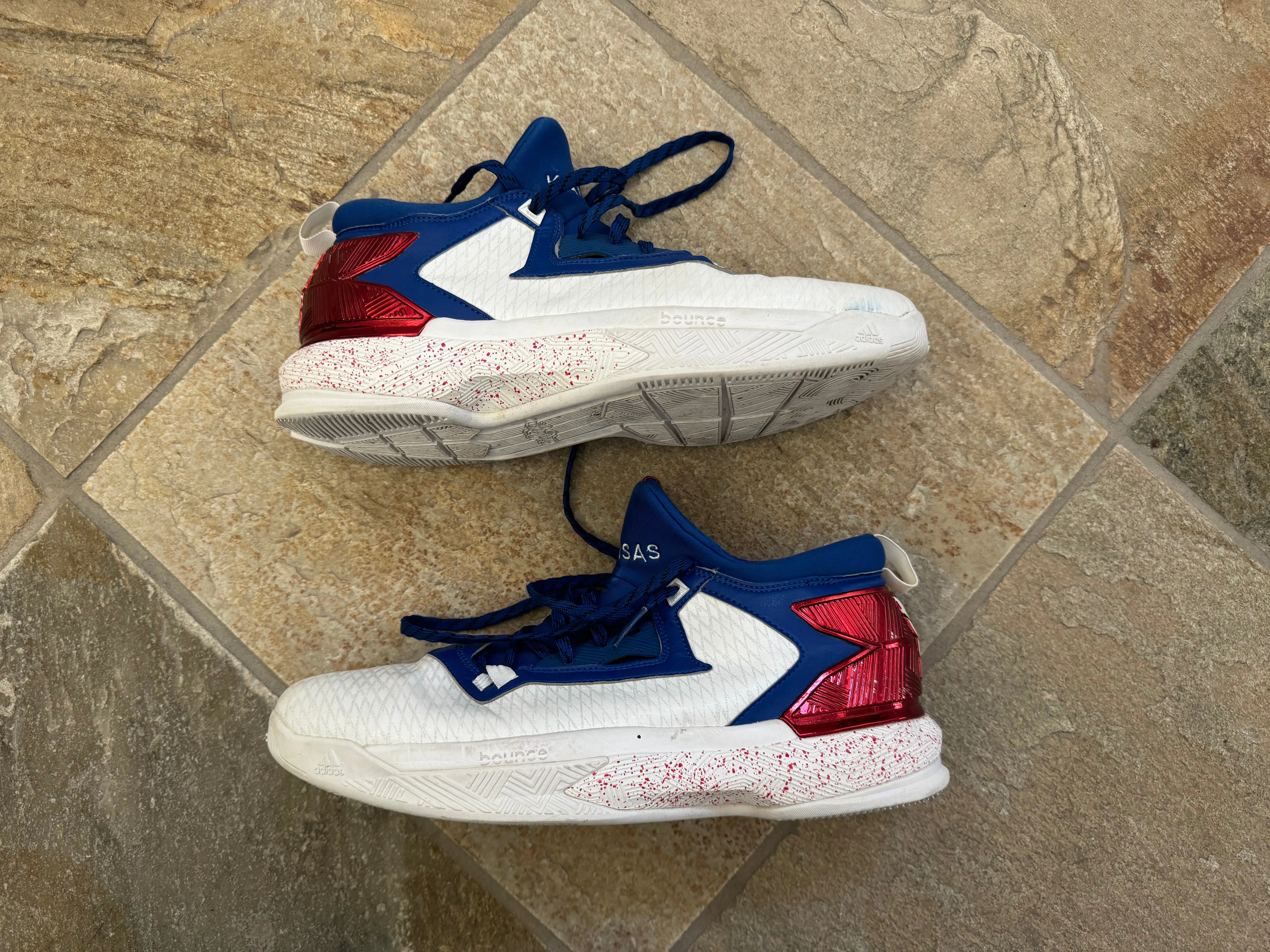 Adidas Gucci Shoes Kansas Jayhawks Frank Mason III Game Worn Adidas College Basketball Shoes ###