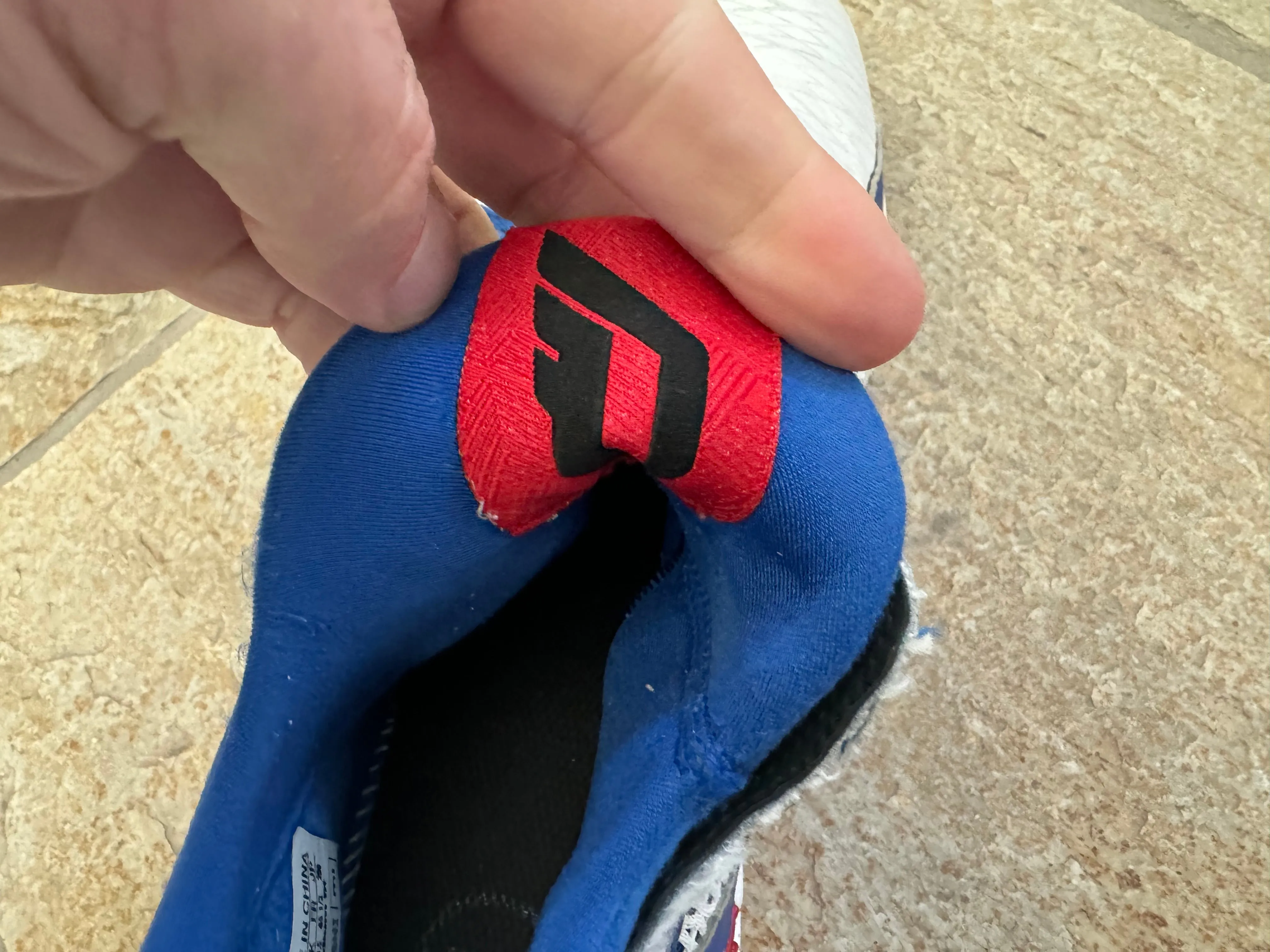 Adidas Running Shoes Gore Tex Kansas Jayhawks Frank Mason III Game Worn Adidas College Basketball Shoes ###