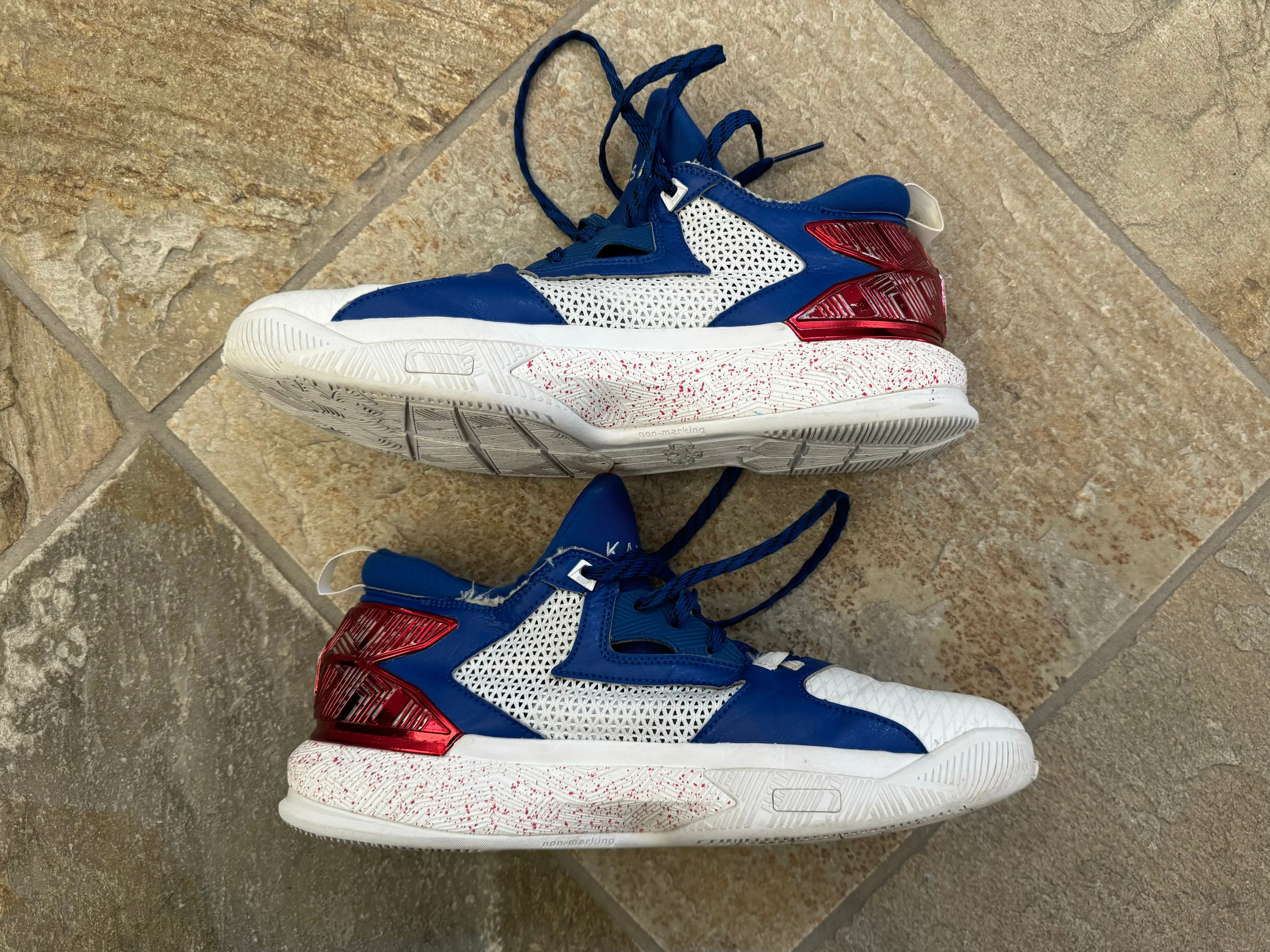 Clean Adidas Shoes Kansas Jayhawks Frank Mason III Game Worn Adidas College Basketball Shoes ###