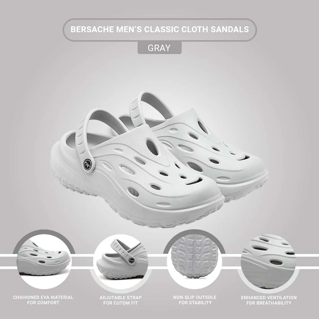 Bersache Extra Soft Classic Casual with  Regular wear with Ultra Soft & Flexibility Technology Flip Flop for Men's & Boy's (6125-Grey) Slippers Wendy