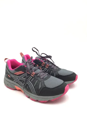 Asics Gel 7 Tennis Shoes Shoes Athletic By Asics In Grey & Pink, Size: 8