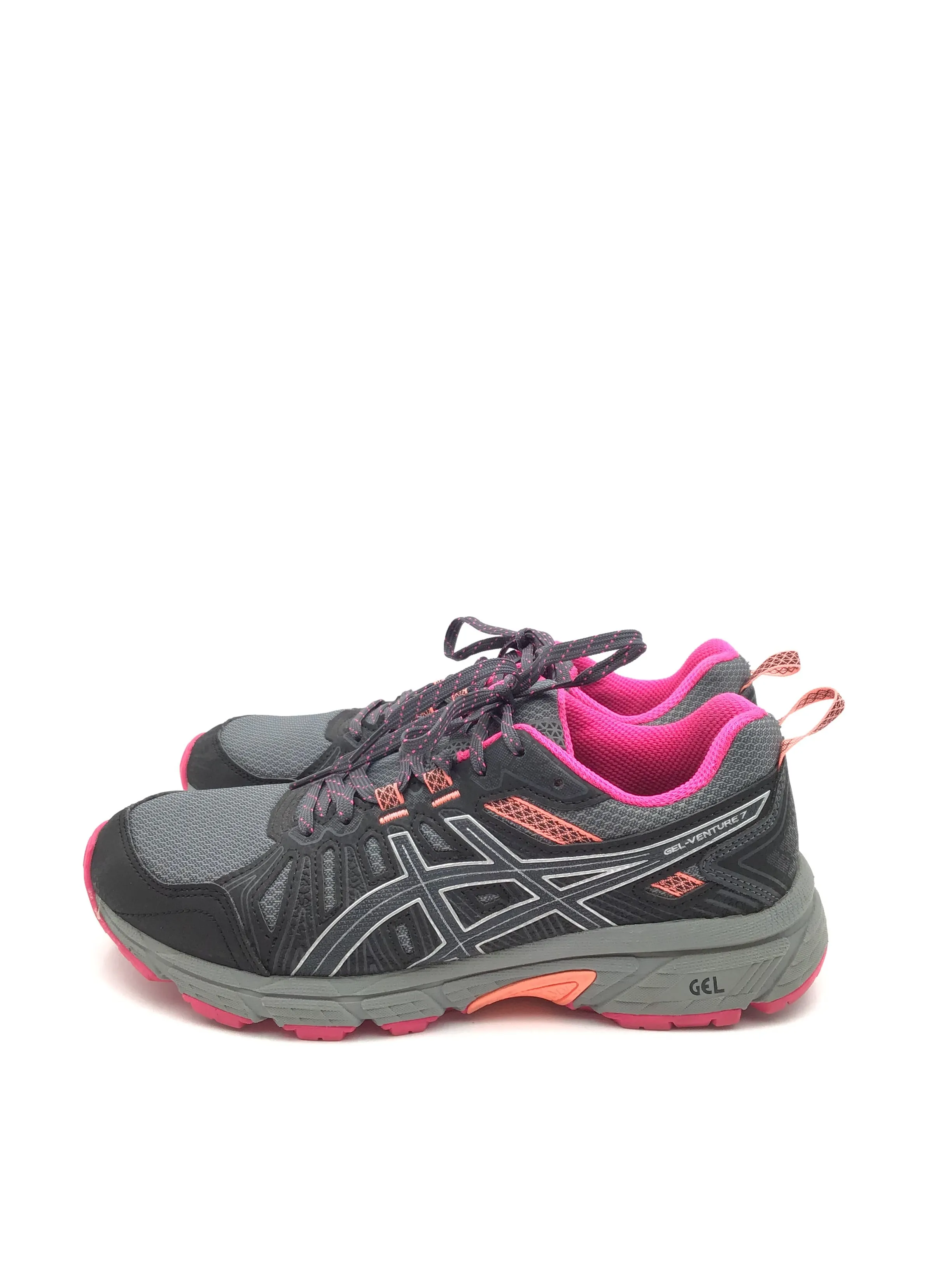 Shoes Athletic By Asics In Grey & Pink, Size: 8 Asics Overpronation Walking Shoes