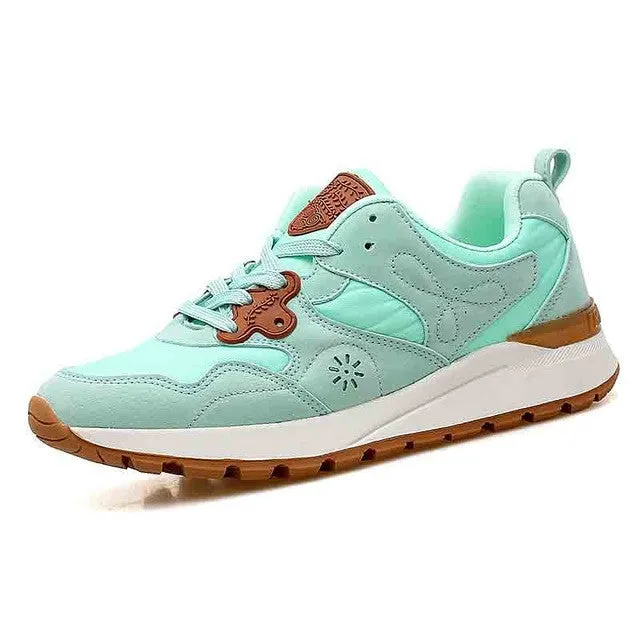 Shoes Woman Sewing Flower Trainers Women Casual Shoes 2017 Spring Breathable Outdoor Women Shoes Walking Ladies Shoes ZD47 Flat Shoes Soft