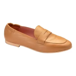 48962 - Tan Soft Leather Flat Loafer for Teen/Women by Pretty Ballerinas Best Insoles For Loafers