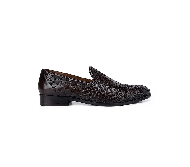 Loafers Target Coffee Woven Pattern Loafers