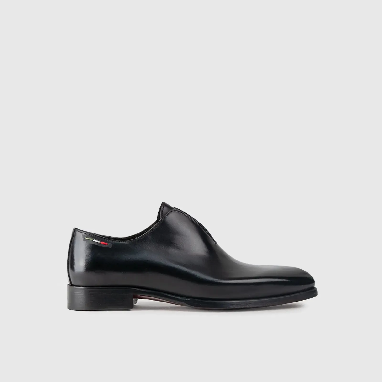 Woven Leather Slip On Dress Slip Ons XJ30 Black