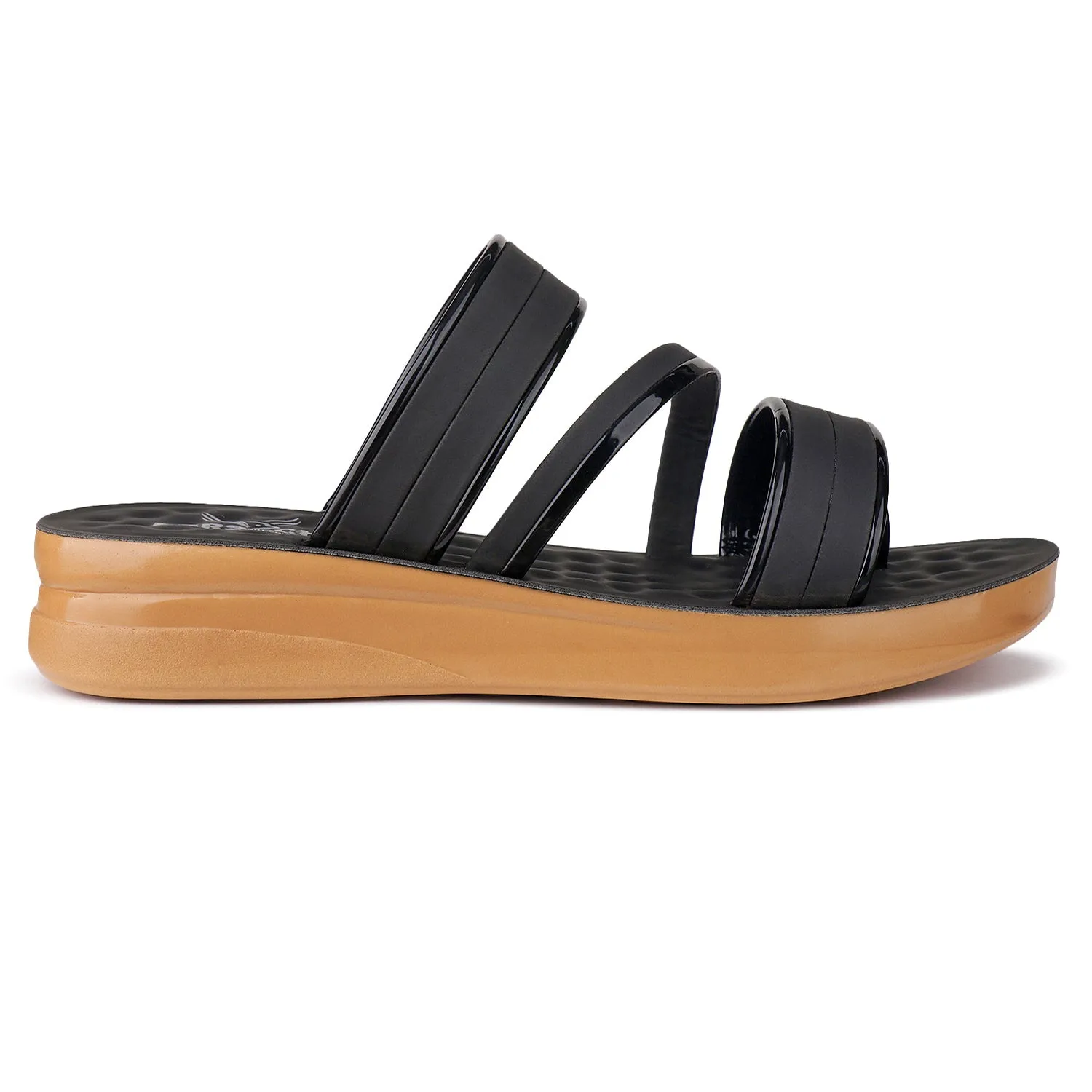 Bersache Extra Soft Classic Casual with  Regular wear with Ultra Soft & Flexibility Technology Flip Flop For Women's/Girl's-(6160-Black) Leather Soles For Knitted Slippers