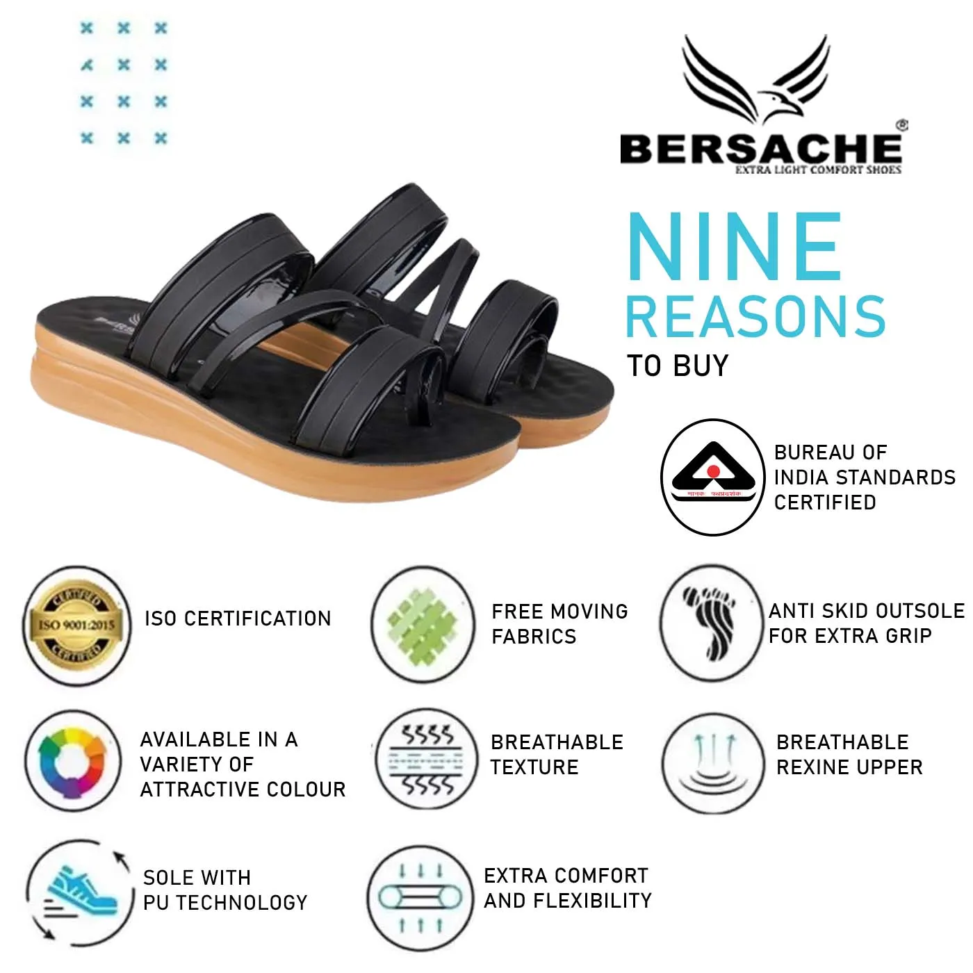 Acorn House Slippers Bersache Extra Soft Classic Casual with  Regular wear with Ultra Soft & Flexibility Technology Flip Flop For Women's/Girl's-(6160-Black)