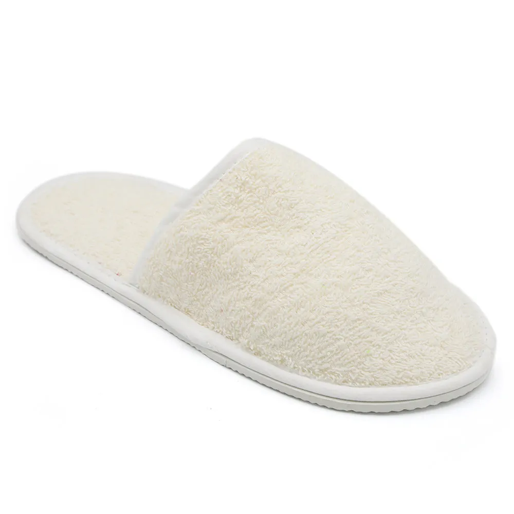 Laines London Slippers Size Guide Bath Slippers - Beige