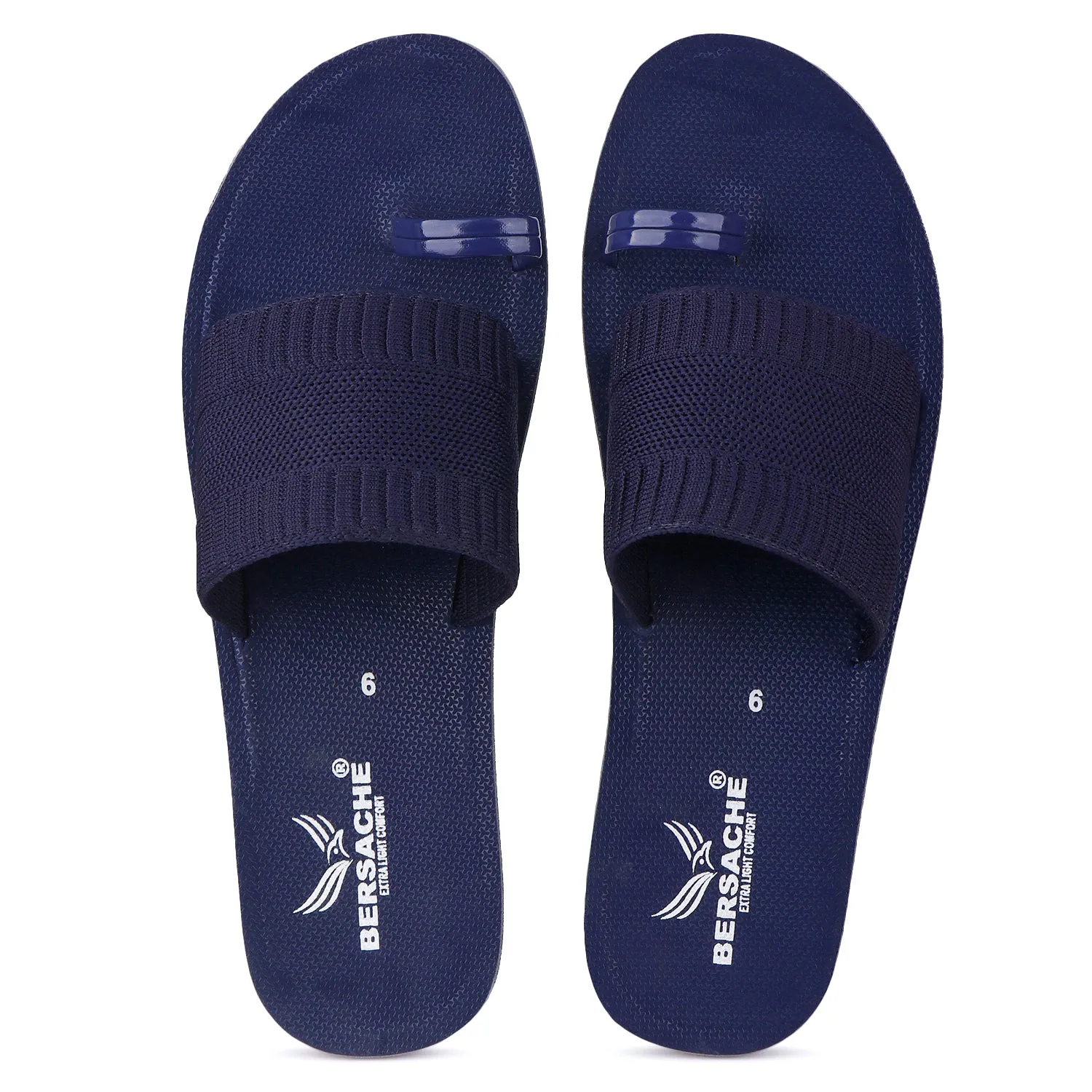 Dockers Slippers Bersache Extra Soft Classic Casual with  Regular wear with Ultra Soft & Flexibility Technology Flip Flop For Women's/Girl's-(6153-Navy)