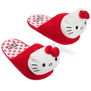 Hello Kitty Womens 3D Slippers, Cosy Indoor House Shoes Non Slip Loungewear - Gifts for Her Uggs Chestnut Slippers