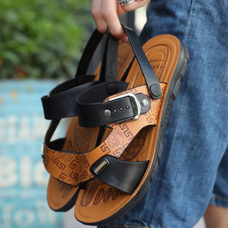 Sam Elderman Sandals Summer Beach Casual Men's Slide Sandals