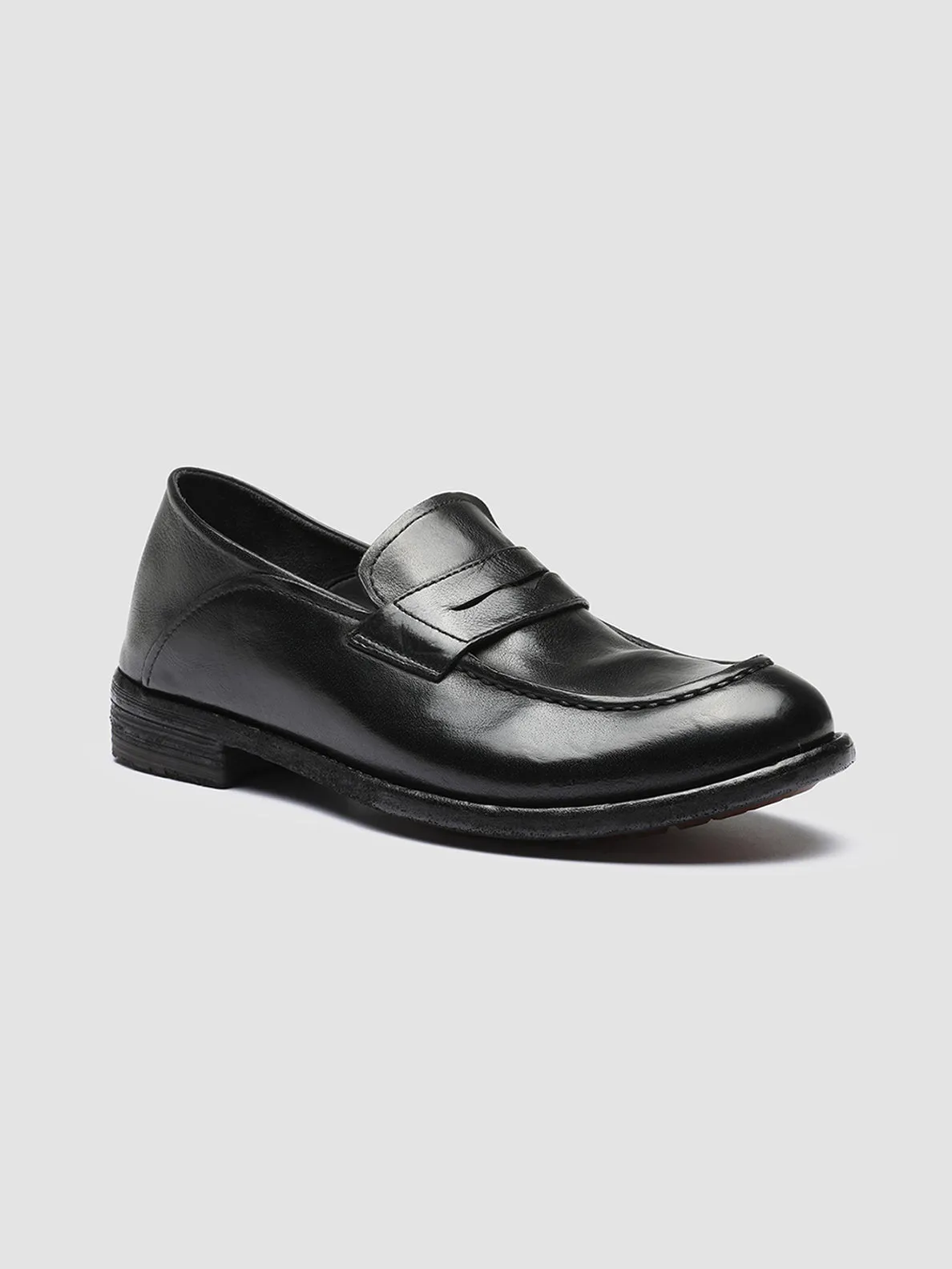 LEXIKON 140 - Black Leather Penny Loafers Macy's Loafers