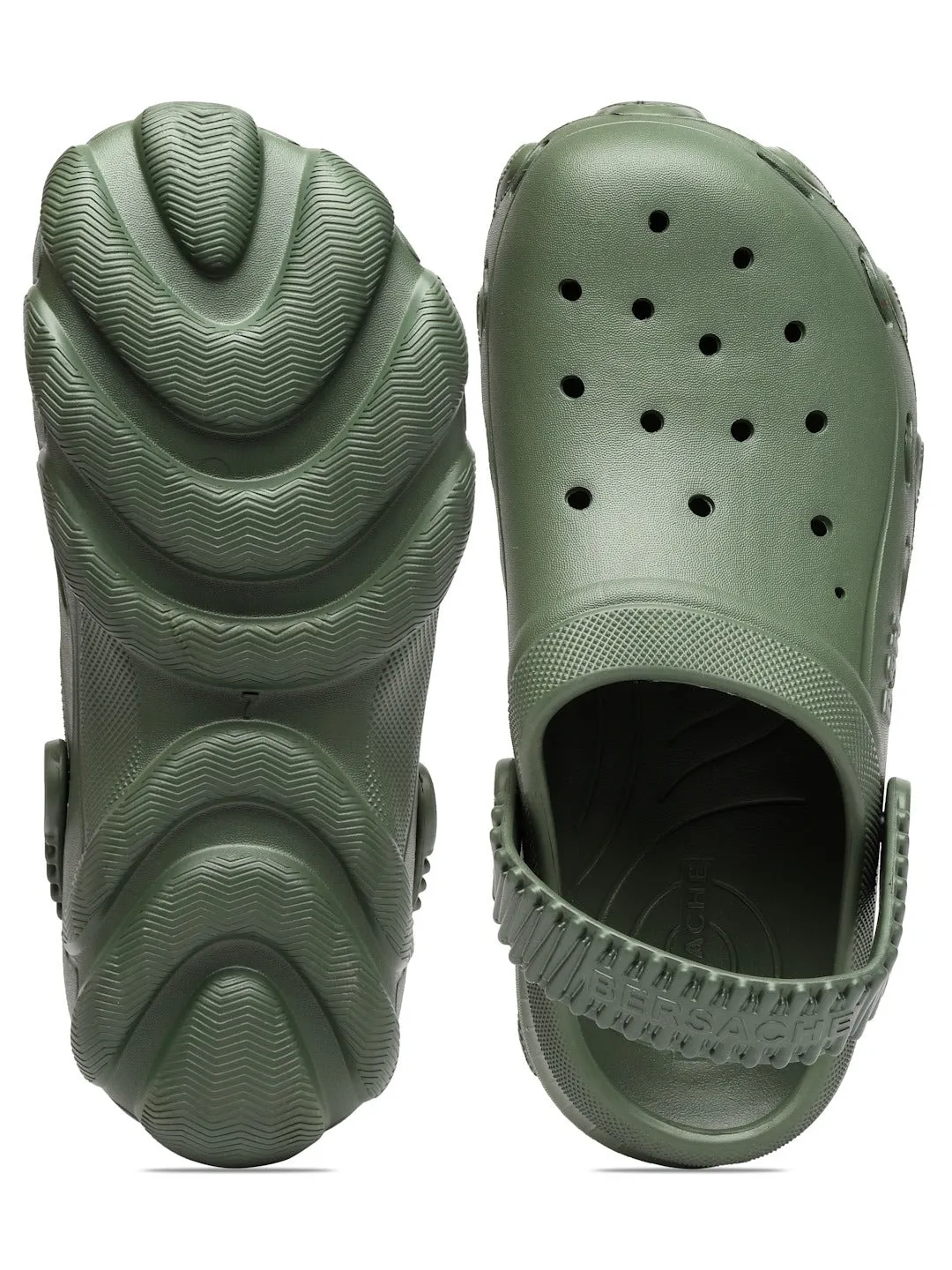 Bersache Extra Soft Classic Casual with  Regular wear with Ultra Soft & Flexibility Technology Flip Flop for Men's & Boy's (6088-Green) Acupuncture Slippers