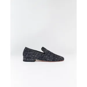 Slip On Approach Shoes Women Tweed Slip-Ons - Navy / Ecru