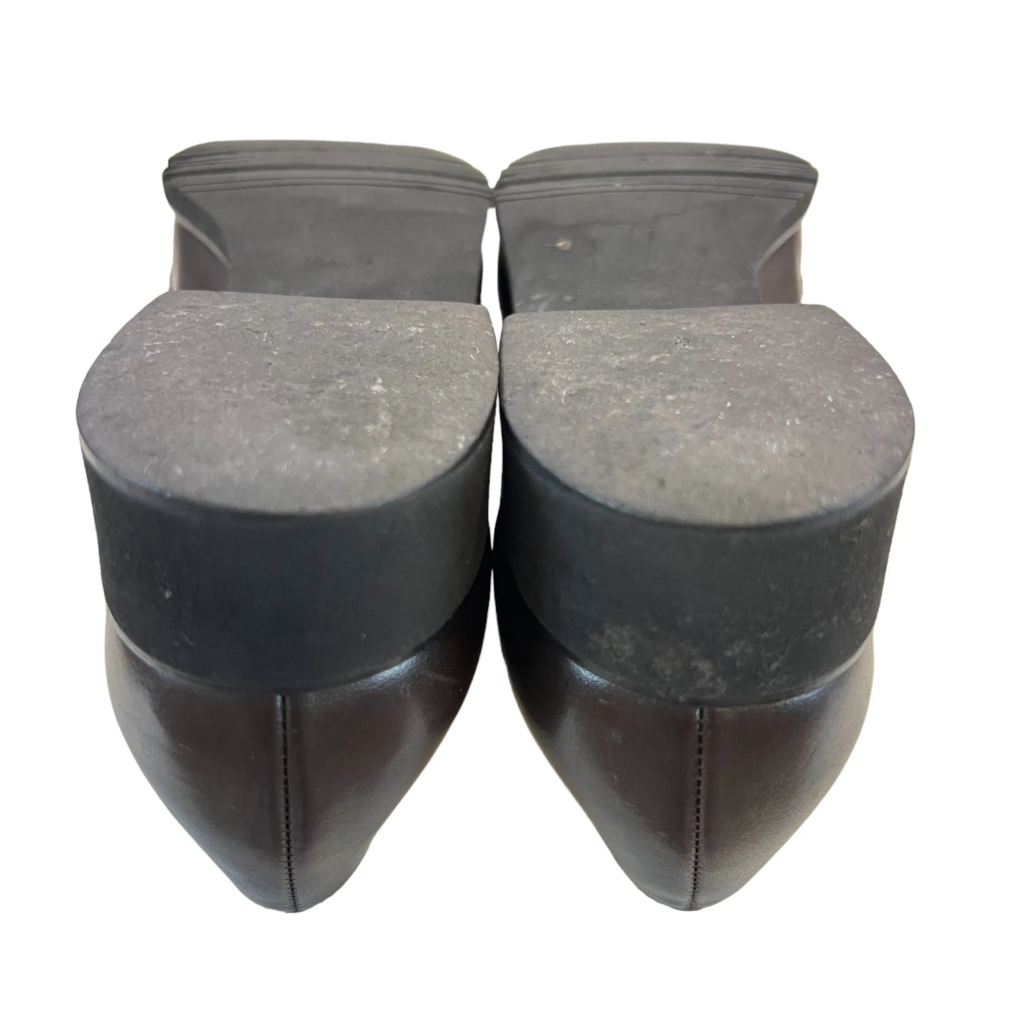 Nunn Bush Conway Loafers Salvatore Ferragamo Logo Brown Leather Suede Loafers Size 6 1/2 2A