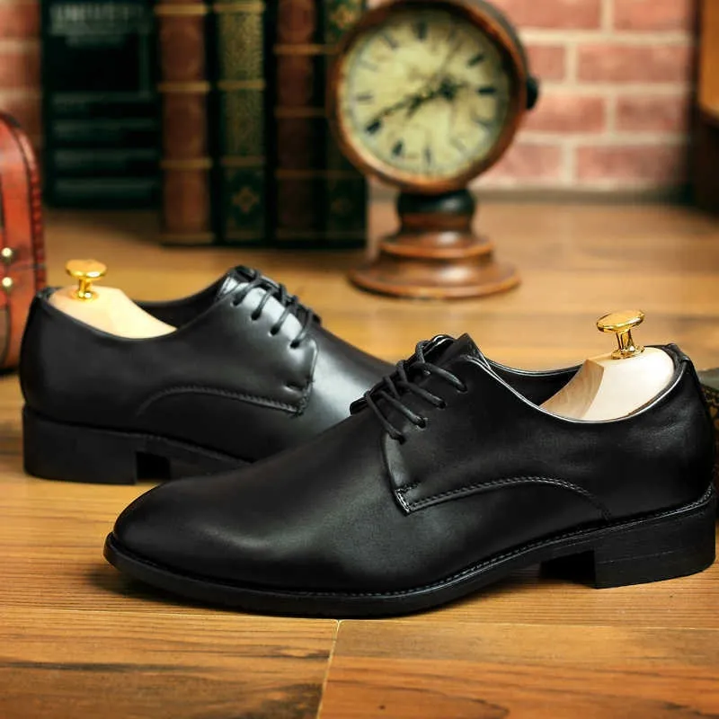 Shoes Casual Stylish High Quality Genuine Leather Men Dress Shoes Comfortable Casual Formal Business Wedding Dress Shoes