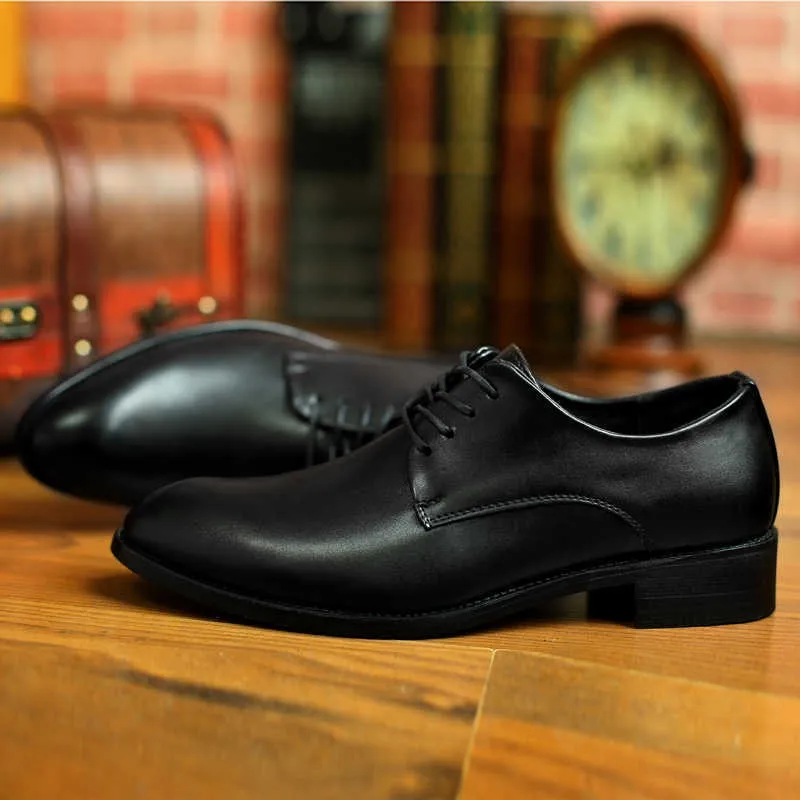 High Quality Genuine Leather Men Dress Shoes Comfortable Casual Formal Business Wedding Dress Shoes Comfortable Dress Shoes