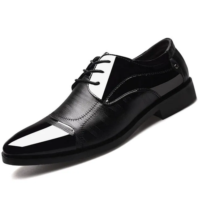 Luxury Business Oxford Leather Shoes Men Breathable Rubber Formal Dress Shoes Male Office Wedding Flats Footwear Mocassin Homme Platforms Loafers