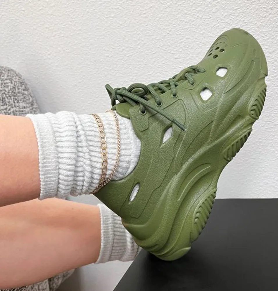 Waterproof Steel Toe Sneakers TAVO-1 Olive Green TOP MODA