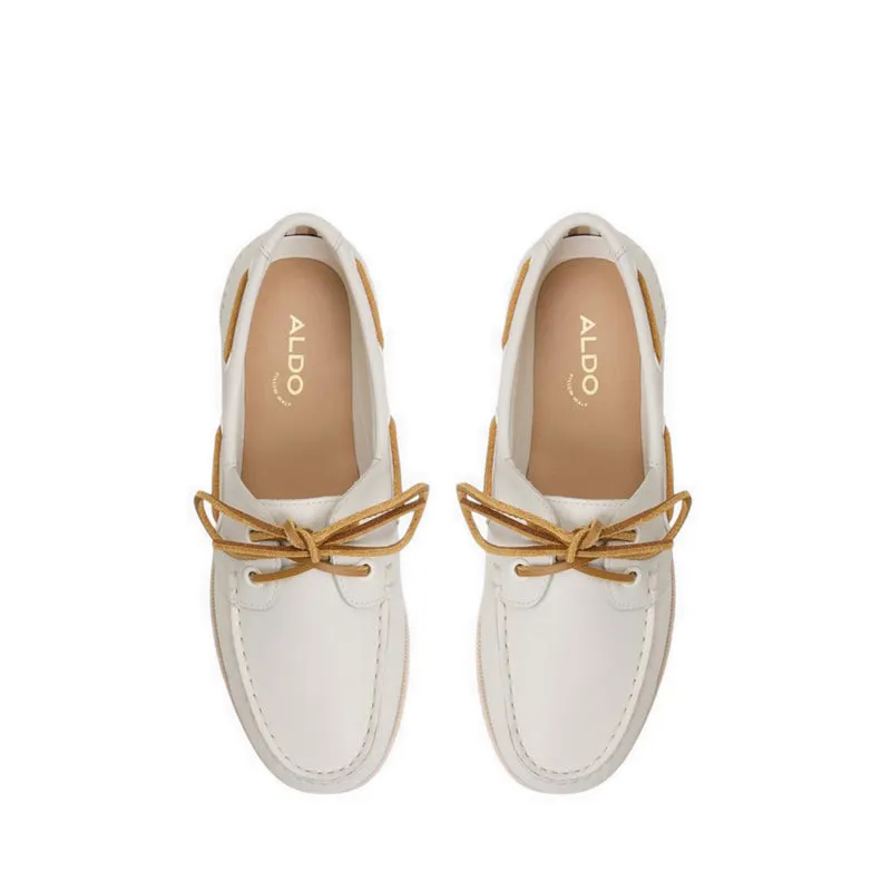 Slip On Nursing Shoes HARBORCHIC BOAT SHOE - WHITE/BONE