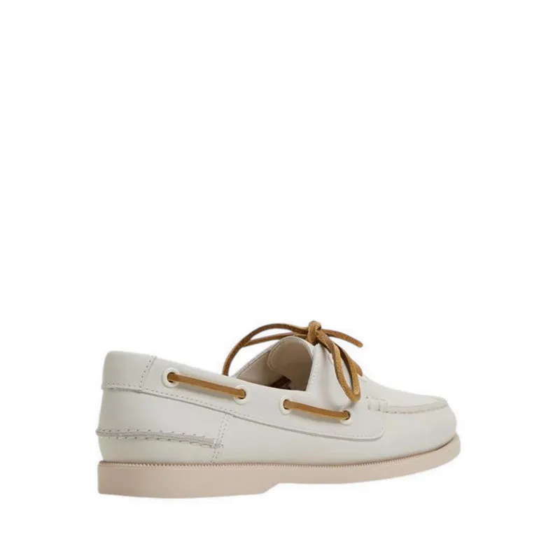 HARBORCHIC BOAT SHOE - WHITE/BONE Skating Slip Ons