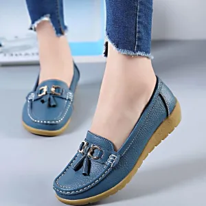 Spring Flats Women Shoes Loafers Genuine Leather Women Flats Rancourt And Co Loafers