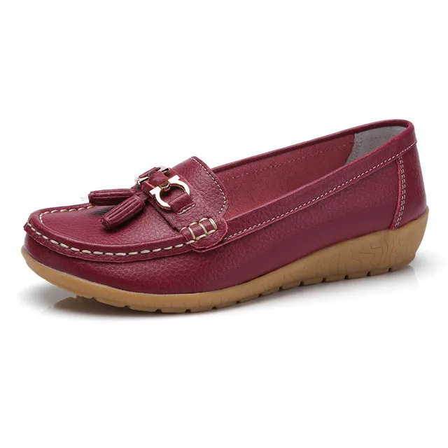 Loafers Fox Chapel Spring Flats Women Shoes Loafers Genuine Leather Women Flats