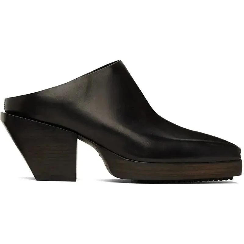 Square Toes Men's High Heel Slipper Jack Nightmare Before Christmas Slippers